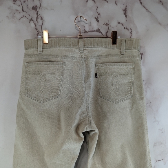 Vintage Levis Jeans Mens 32 X 28 Khaki Tan 90s Denim Relaxed Red Action Pant - Picture 5 of 11